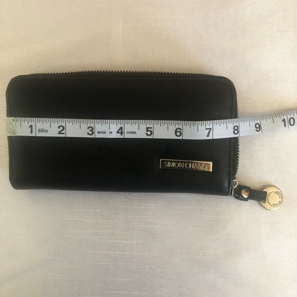 NWOT Simon Chang  Black Wallet - Picture 7 of 10